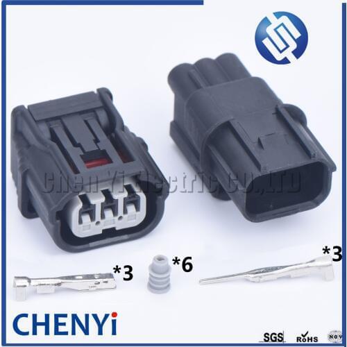 1 set 3 pin 6188-4775 6189-7037 Sumitomo male female waterproof connector Air intake pressure sensor plug For Honda