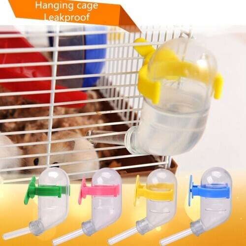 60ml Pet waterer automatic water bottle can be suspended stainless steel ball leak-proof pet water bottle 1pcs
