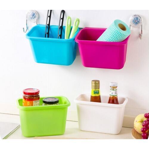 1PC Hanging Standing Kitchen Waste Bin Hanged Cupboard Door PP Simple Garbage Bin Dustbin Scrap Storage Box Waste Bins OK 0176