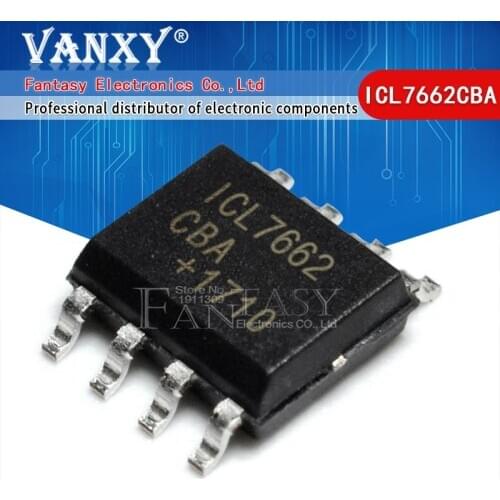 10pcs ICL7662CBA SOP-8 ICL7662 SOP8 ICL7662CBA+T SOP8 CMOS Voltage Converters IC