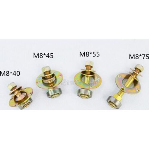 10PCS High Quality M8*40/M8*45/M8*55/M8*75mm Rocking Chair Bearing Connecting Fitting Furniture Screws Nut Bolt Home Parts