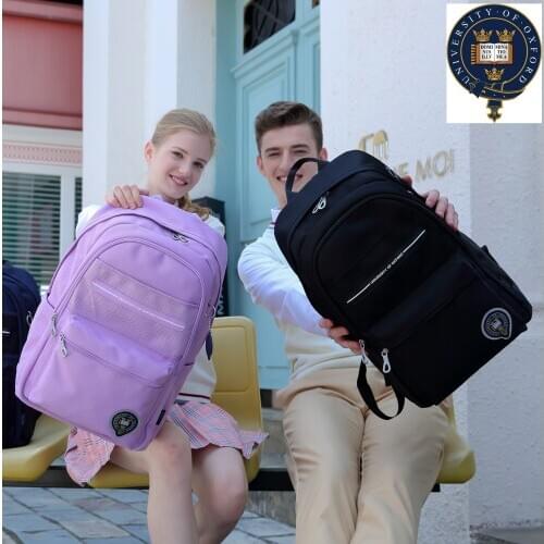 2020 NEW University of Oxford High capacity waterproof backpack bag travel laptop for girls boys