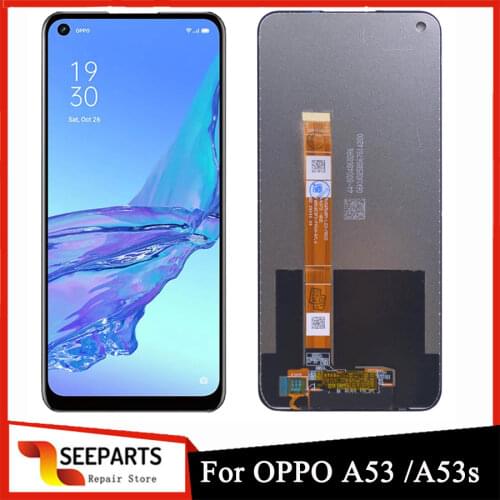 2020 Original 6.5" LCD Touch Screen Digitizer Full Assembly For OPPO A53 4G / A53s / A53 5G LCD Display Replacement / With Frame
