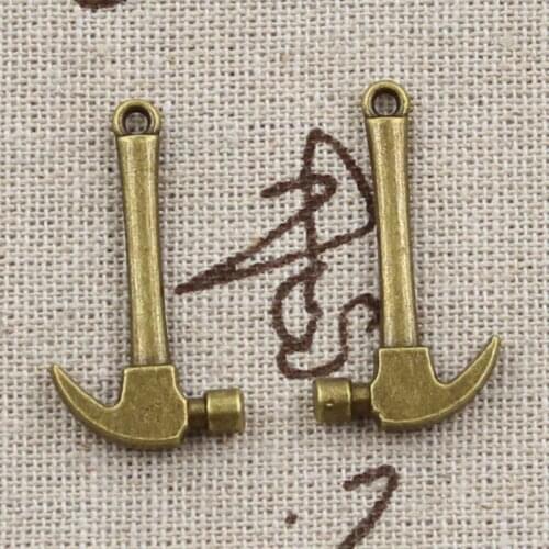 8pcs Charms Tools Hammer 30x16mm Antique Making Pendant fit,Vintage Tibetan bronze,DIY Handmade Jewelry