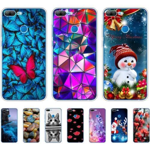 For Huawei Honor 9 Lite Case Cover for Huawei Honor 9 Case funda Bumper Silicon Phone Cover Coque Capa on Honor 9 Lite flower