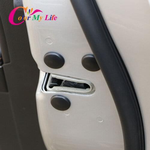 Color My Life Car Door Lock Screw Waterproof Protection Cover Sticker for Chevrolet Cruze Trax Malibu Equinox Opel Accessories