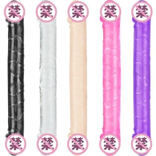 Double Heads Simulation Skin Dildo For Women Masturbator Massage Sex Toys For Gay Lesbian Stimulator Anal Dildos For Female