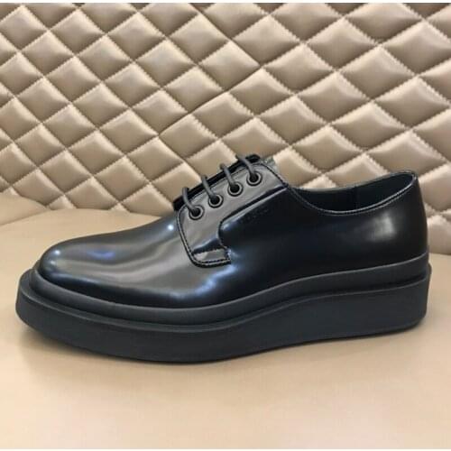 High Quality Genuine Leather Dress Shoes Comfortable Classic Business WeddingFlat Footwear Party Lace up Shoes Brand Fashion