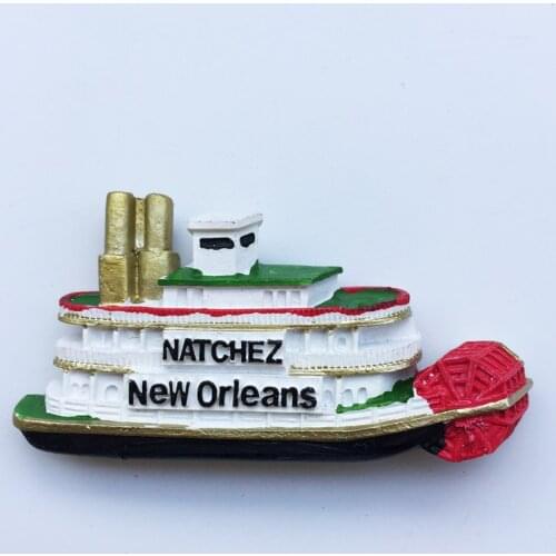 Fridge magnet Steamship nachitz New Orleans USA boat ship kids like decoration magnetic sticker travel souvenir paste American