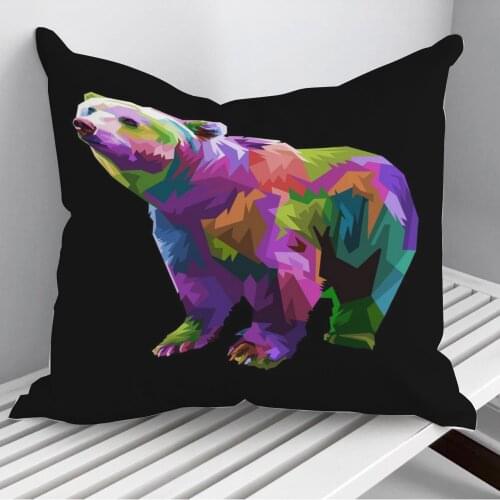 Bear Throw Pillows Cushion Cover On Sofa Home Decor 45*45cm 40*40cm Gift Pillowcase Cojines Dropshipping