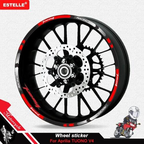 Motorcycle Wheel Decal Reflective Sticker For Aprilia TUONO V4 1100 RR TUONO V4 1100 FACTORY TUONO V4 R APRC TUONO V4 R ABS