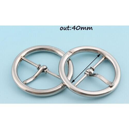 Nickle Color Adjuster Buckles 6pcs 31mm Release Belt Buckle with prong Tri Bar Buckles Strap Buckles Slider Fastener