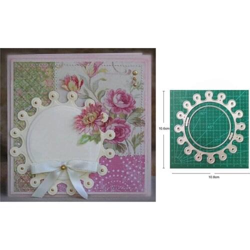 2021 New metal cutting dies cut die mold Christmas dies Circle Frame Scrapbook paper craft knife mould blade punch stencils dies