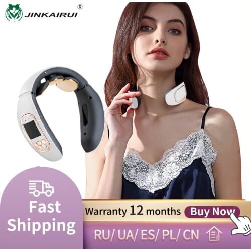 New Remote Smart Neck Shoulder EMS Muscle Massager Relief Tool Cervical Vertebra Physiotherapy Trainer Relaxation Electric Pain