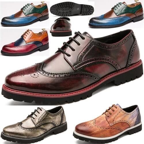 R.xjian Mens Leather Shoes