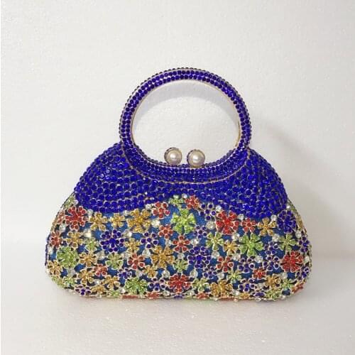 New Luxury Full Diamond Women Evening bags Clutches Bag High Grade 100% Handmade wedding clutch purse Ladies Banquet Clutch Bag