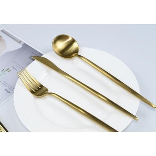 Flatware Silver Plated Gold Rose Gold Dinnerware Cutlery Dining Set Canteen Of Cutlery Xmas Gift