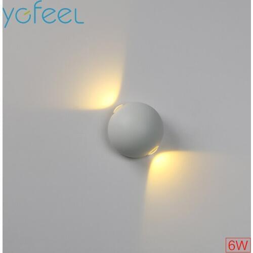 [YGFEEL] 3W 6W 12W LED Wall Lamps IP65 Outdoor Waterproof Wall Lights Yard Garden Lamp Indoor Modern Bedroom Decorative Lighting