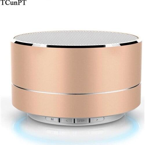 TCunPT Mini Portable Wireless Bluetooth Speaker Subwoof Sound Stereo Music Player with Mic TF Outdoor Bass Speaker Retro Radio