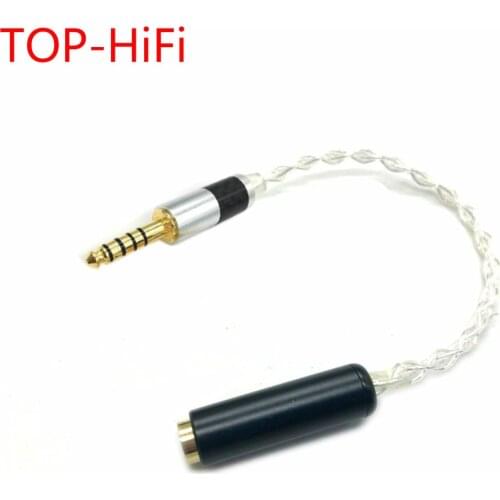 TOP-HiFi 10cm 4.4MM Balanced Male to 2.5mm Trrs Balanced Female Cable Headphone Audio Adapter
