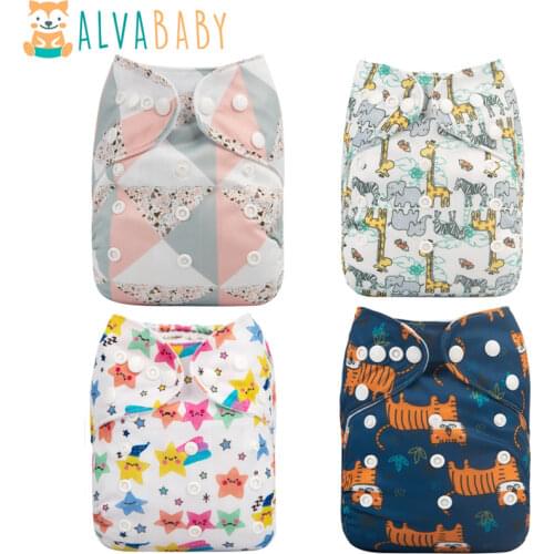 U Pick Alvababy Cloth diapers Baby Reusable Cloth Nappy with 1pc Microfiber Insert