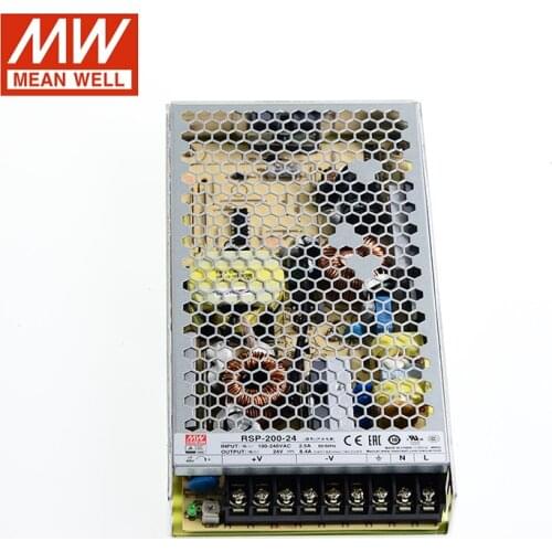 MEAN WELL RSP-200 Switching Power Supply 4V 5V 7.5V 12V 24V 27V 36V 48V DC 200W Meanwell Transformer active PFC replace SP-200