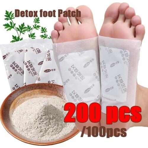 200pcs Foot Detox Patch Pads Body Plaster Patch Dehumidification Detoxification Pain Releif Health Care Plaster chinese medical