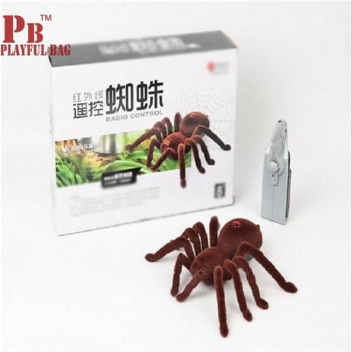 2 infrared remote control small spider mite simulation model toy electronic pet thriller tricky toys Children toy boys and girls