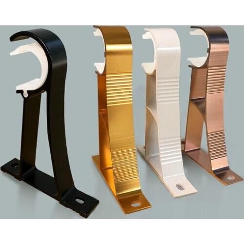 2 pcs Aluminum alloy Curtain rod Clamp hook window Curtain rod Securing clip firm Metal Material Curtain rod bracket Accessories