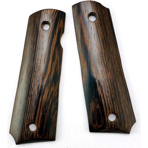 2Pieces/set Gun 1911 Grips Natural chicken wing wood Handle Grips Patch Custom Grips CNC Gun Handle Grips