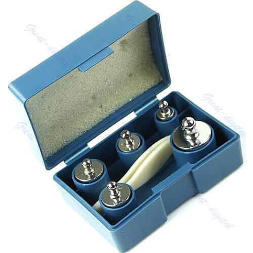 New 5Pcs 105 Grams Precision Calibration Scale Weight Digital Set 5g 10g 2x20g 50g