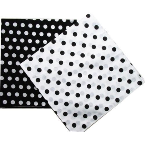 Free Shipping 2019 New Fashion Cotton Black White Polka Dot Bandanas Headwear/Hair Band Scarf For Women/Mens Girl /Boys Kids