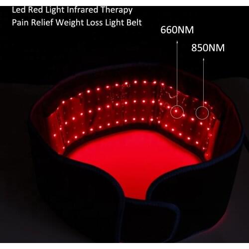 Red Light Treatment Belt 660nm LED Red Light and 850nm Near-Infrared light Therapy, Fade Scar and Spot Relieve Muscle Pain