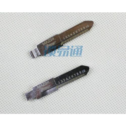MAZ24 Engraved Line Key Blade For Mazda Scale Shearing Teeth Cutting Key Blank 2 IN 1 (No 27)