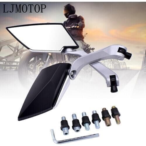 For Ducati MONSTER M 400 600 620 750 900 998 Motorcycle Mirror 8/10mm Scooter Electrombile Back Side Convex Mirror Universal