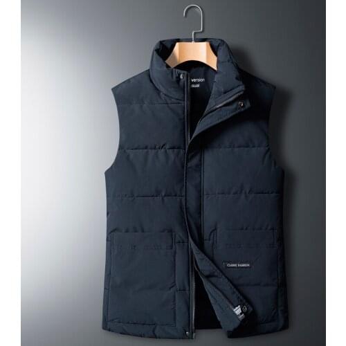 2021 Winter Sleeveless Jacket Down Vest Mens Warm Thick Hooded Coats Padded Waistcoat Plus Size XL-5XL 6XL 7XL 8XL