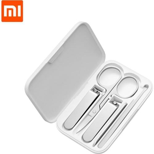 5Pcs Xiaomi Mijia Stainless Steel Nail Clippers Set Trimmer Pedicure Care Clippers Earpick Nail File Professional Beauty Tools