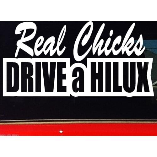 Window Sticker HILUX CHICKS Girl Mum Ladies 4x4 Series Wagon Funny Stickers 20cm