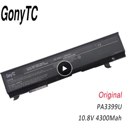 GONYTC Original PA3399U 6 Cells Laptop Battery for Toshiba Satellite A100 A105 A80 M40 M50 PA3399U-2BAS PA3399U-1BAS
