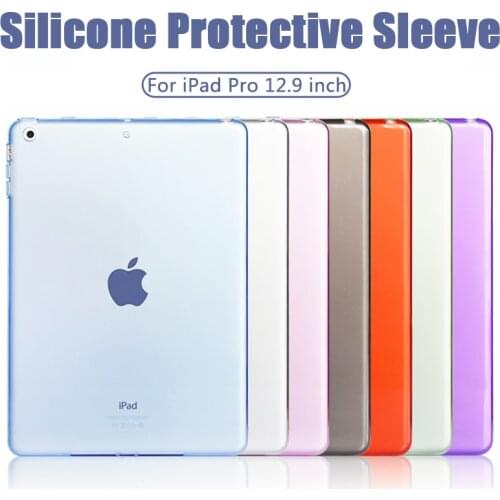 Original Silicone Case For Apple iPad Pro 12.9 2021 2020 2018 Transparent Case Soft TPU Cover For iPad Pro 12.9 inch 2020 2021