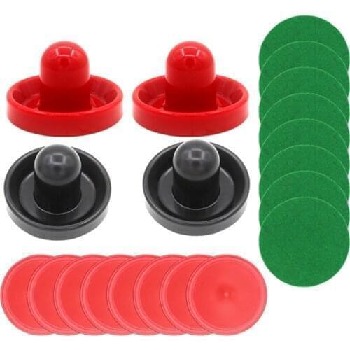 Air Hockey Pushers Pucks Pads Replacement Environmental Friendly Plastic For Game Tables Air Hockey Accessories