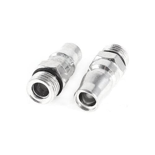 Pneumatic Fitting 1/4 PT Male Thread Air Coupler Quick Connector 2pcs PM20