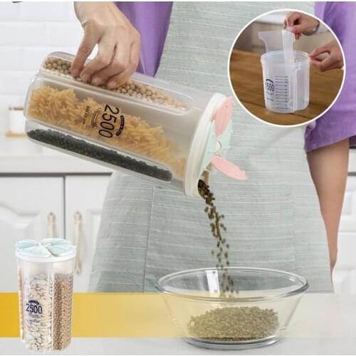 Transparent Plastic Storage Box Dry Dried Food Storage Box Container Box Kitchen Accessories Organizer Container #P2