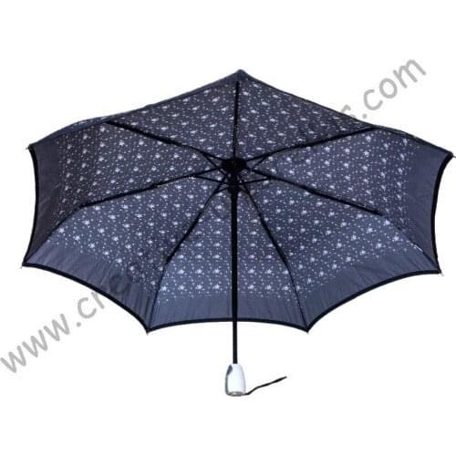 Drop shipping (3pcs/lot)Fully automaticaly 210T Pongee Stars Printed umbrellas,steel shaft Spain parasol,fiberglass U-groove