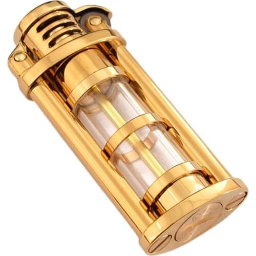 Zorro New BRASS Kerosene Lighter Transparent Oil Vin Creative Windproof Antique Metal Grinding Wheel.Smoking Accessories Gadgets
