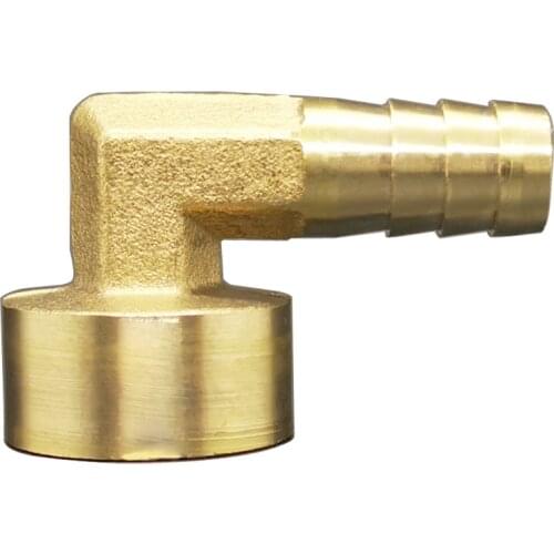 1/4" 3/8" 1/2" BSPP Female 6 8 10 12 14 16mm Hose barb Elbow Angle Brass Coupling Coupler Hosetail Pipe Connector Water Gas Oil
