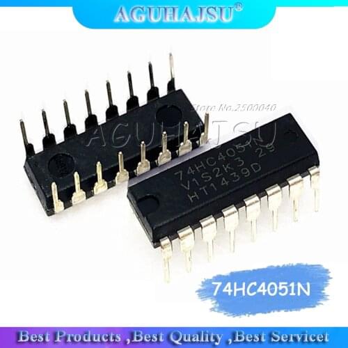 10pcs/lot 74HC4051N 74HC4051 DIP-16 interface chip New Original
