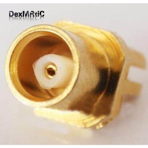 10pcs MCX Female jack End Launch .031" PCB Mount RF coax Connector goldplated Wholesale Fast Shipping