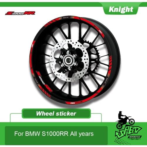 For BMW S1000RR 17“ inches New high quality 12 Pcs Fit Motorcycle Wheel Sticker stripe Reflective Rim