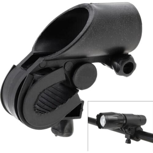19-27/20-45mm High-Quality Durable Black Cool Bicycle Light Holder Lamp Clip LED Flashlight Torch Clamp Mount Bracket and Sleeve